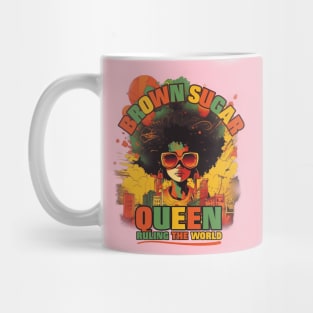 Brown Sugar Queen Ruling | Tee, Hoodie, Tank | Juneteenth Shirt, 1865 Shirt, Black Queen Shirt, Black Queen Art, Black History Gift Mug